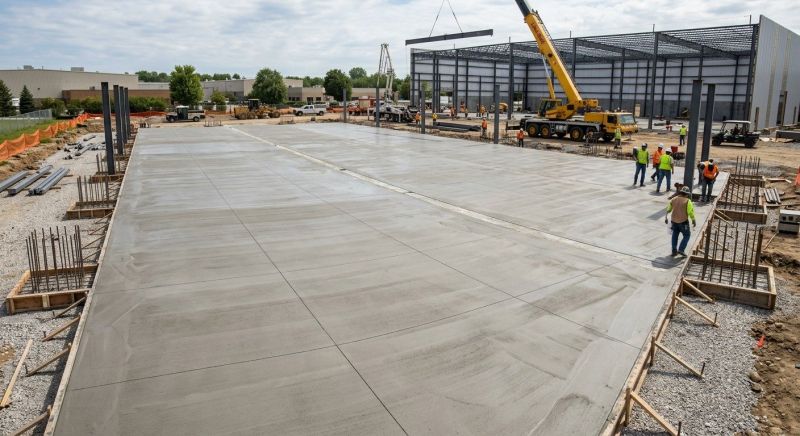 Commercial Slab Installation in Toledo, OH